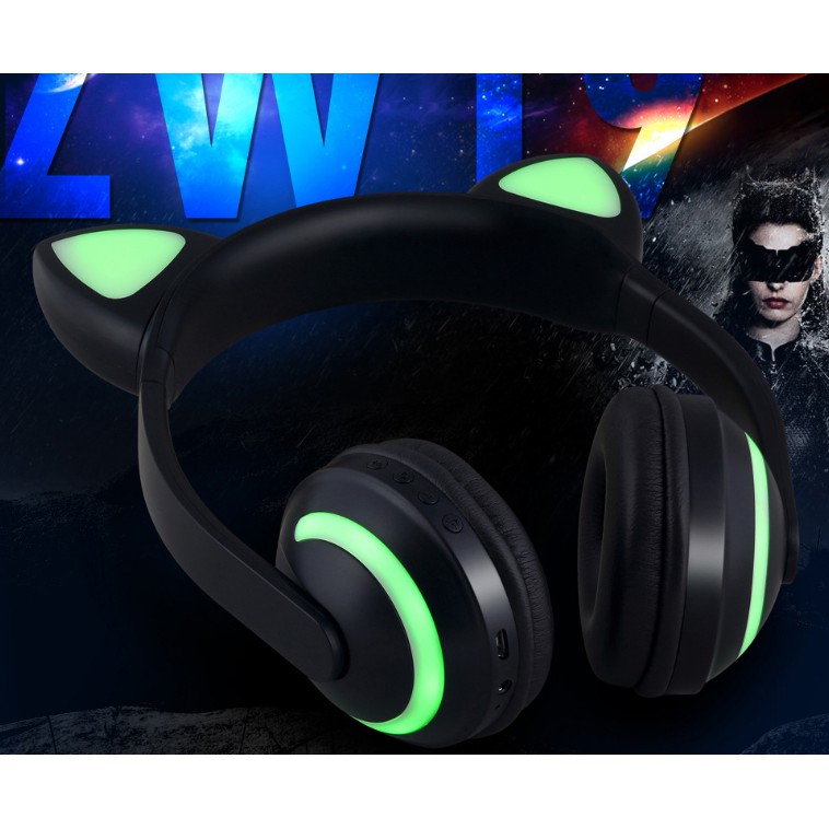 Tai nghe kết nối Bluetooth hình tai mèo xinh xắn | BigBuy360 - bigbuy360.vn