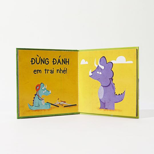 [Mã LT50 giảm 50k đơn 250k] Sách - Khủng Long Nhỏ, Đừng Đánh Nhé - Dành cho bé lên 3 tuổi - Crabit Kidbooks