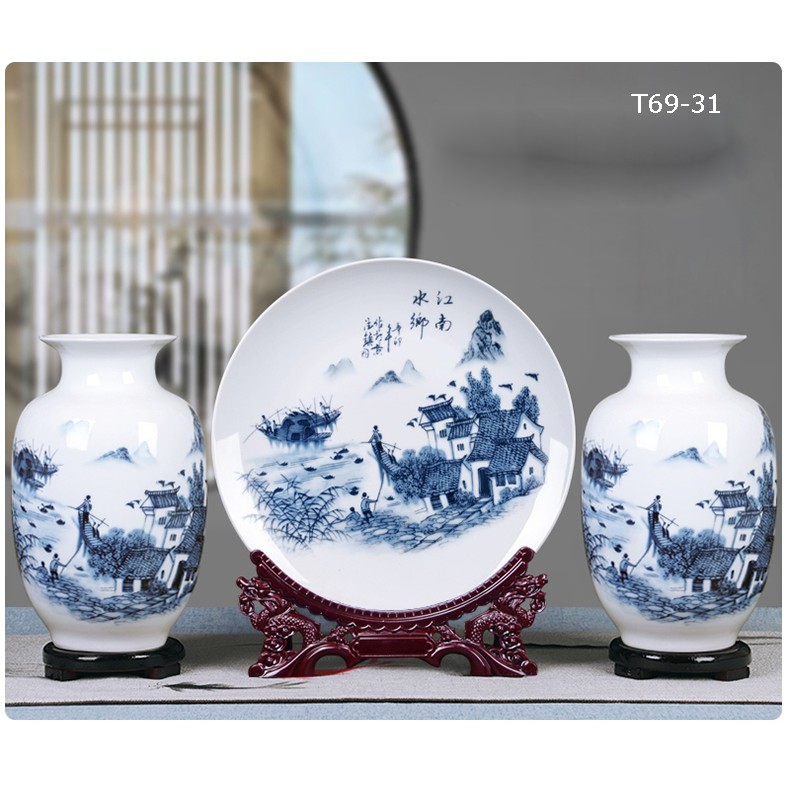 SALE BỘ BÌNH GỐM TRANG TRÍ CAO CẤP