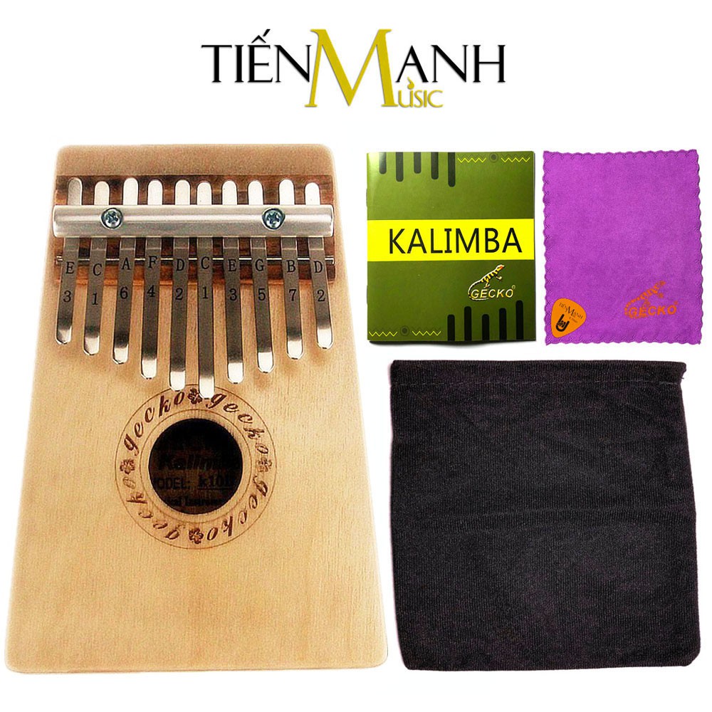 [Rẻ vô địch] Đàn Kalimba Gecko K10B 10 Phím Gỗ Bạch Dương (Cam kết 100% Chính hãng nhập khẩu bởi Tiến Mạnh Music)