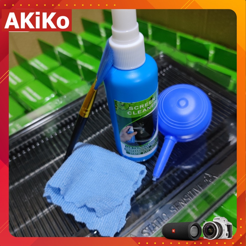 Bộ vệ sinh laptop , máy tính điện thoại 3 món - 4 món cao cấp - AKIKO VS11