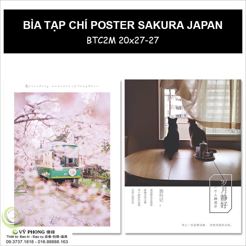 BÌA TẠP CHÍ 2 MẶT 20x27cm POSTER CHỤP ẢNH SẢN PHẨM PHỤ KIỆN TRANG TRÍ BTC2M20x27-25,26,27,28