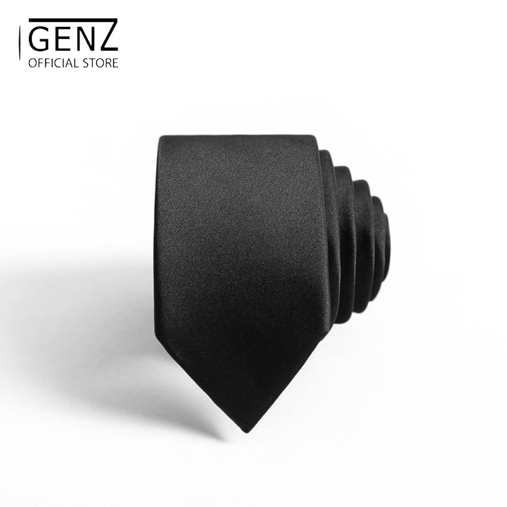 [Mã FAMAYMA giảm 10K đơn 50K] Cà vạt unisex GENZ bản nhỏ 5cm phong cách Hàn Quốc CV001