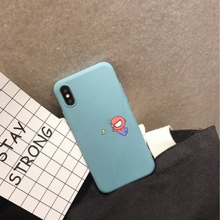 Ốp lưng iphone người nhện leo dây  dẻo