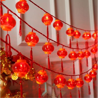 Dây Lồng Đèn Trang Trí 5M-18 Bóng Trang Trí Dịp Lễ, Tết