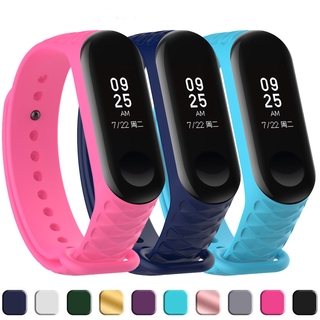 XIAOMI MI Dây Đeo Thay Thế Chất Liệu Silicon Màu Trơn Cho Xiaomi Miband 4 3 M4 Mi Band Band M5