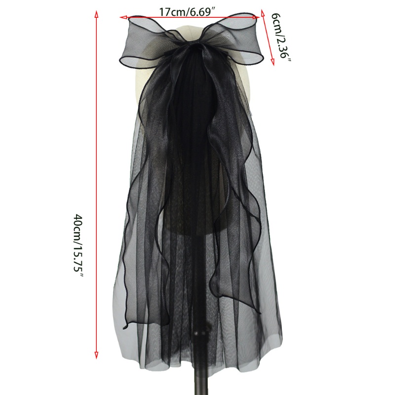 Mạng Che Mặt Vải Tuyn Một Lớp Kèm Kẹp Trang Trí Cho Cô Dâu