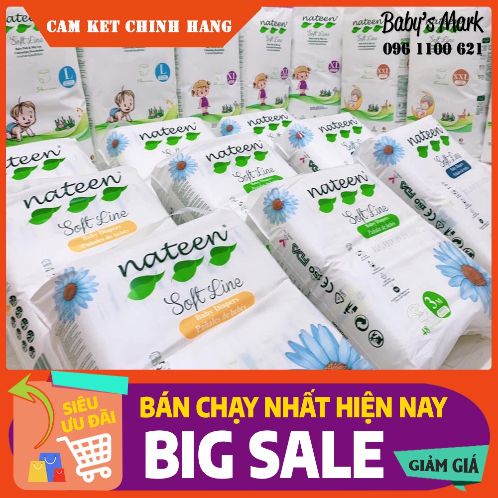 (BỈM CHÂU ÂU) TÃ/BỈM DÁN/QUẦN NATEEN BỈ Sd56/Md48/Ld44/Lq54/XLq48/XXL42