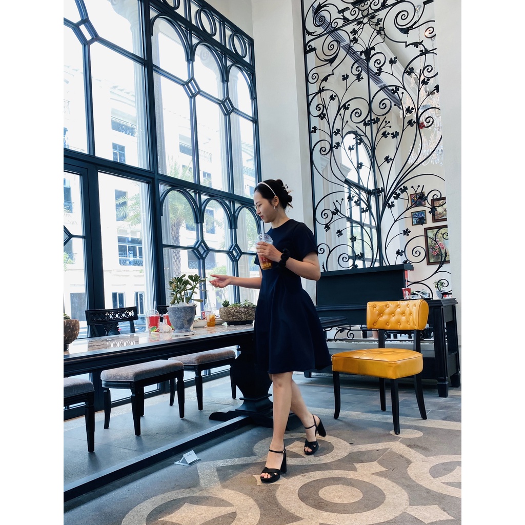 Đầm Công Sở, Dự Tiệc Form Dài Chất xốp Hàn nhập khẩu Sang Trọng – Thanh Lịch