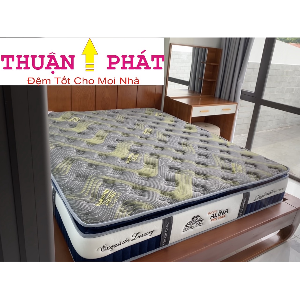Đệm lò xo Kim Cương ALOE VERA PRO MAX - Chuẩn khách sạn 5 sao