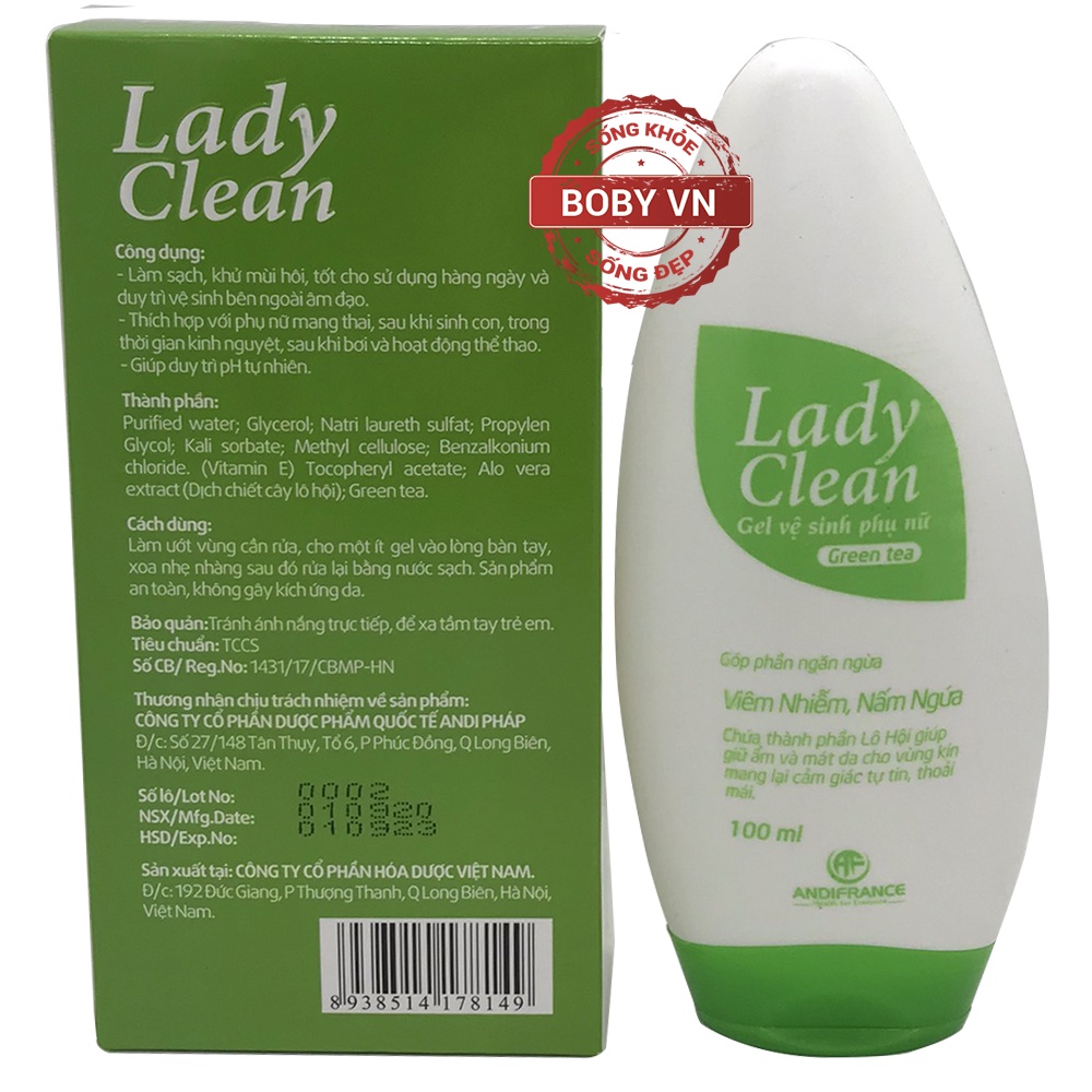 Gel vệ sinh phụ nữ Lady Clean góp phần ngăn ngừa viêm nhiễm, nấm ngứa