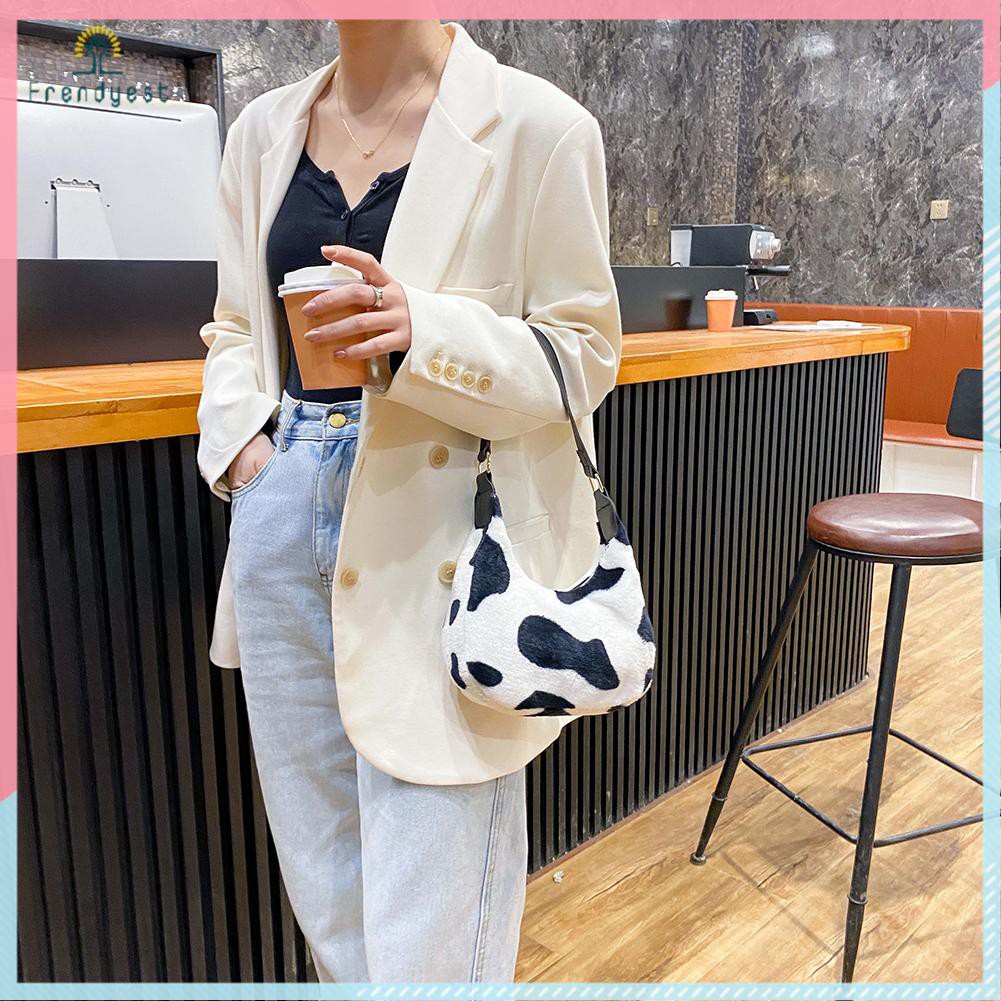 Túi kẹp nách hoạ tiết động vật thời trang du lịch đường phố cho nữ