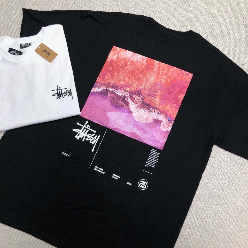 ÁO THUN STUSSY OCEAN DREAM, ÁO PHÔNG UNISEX STUSSY NAM NỮ FORM RỘNG HÀN QUỐC - CÓ SẴN
