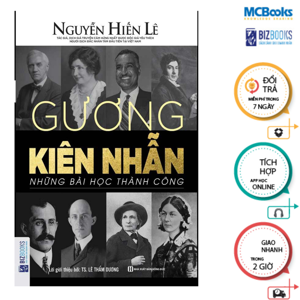 Sách - Gương Kiên Nhẫn - Những Bài Học Thành Công [Nguyễn Hiến Lê - Bộ Sách Sống Sao Cho Đúng] - Mcbooks
