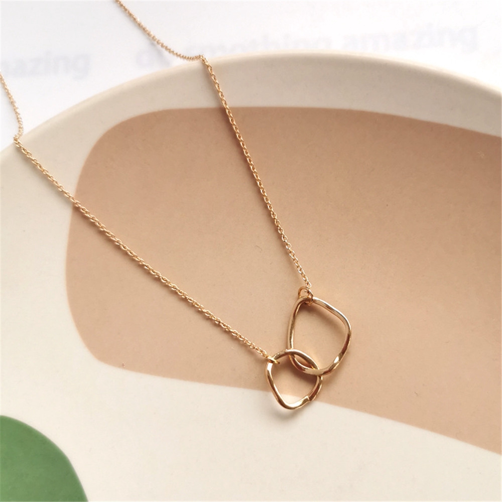Dây Chuyền Hợp Kim Mặt Tròn Phong Cách Hàn Quốc Dành Cho Bạn Nữ