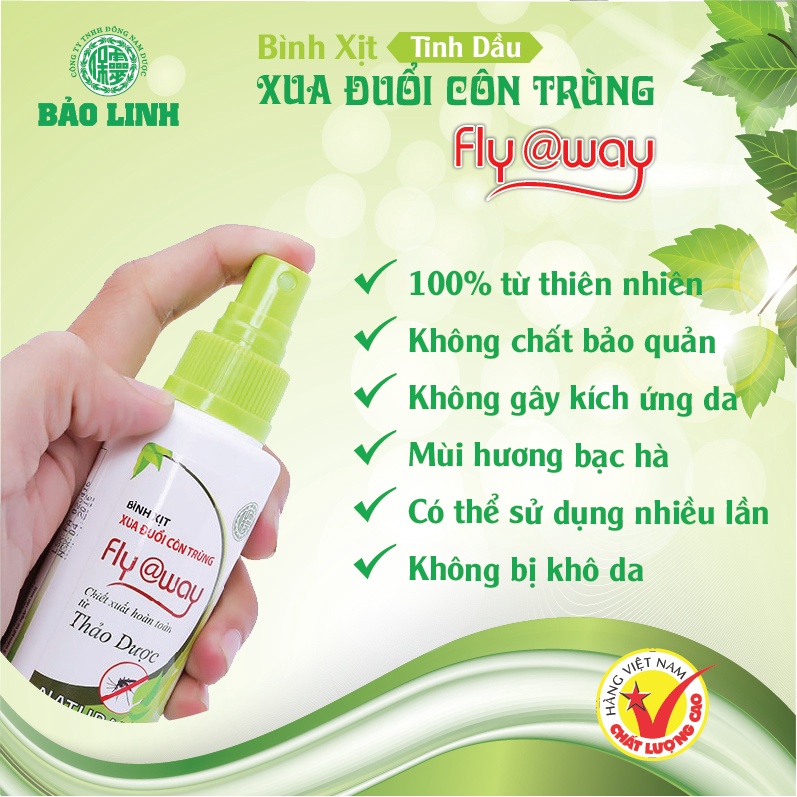 Combo đuổi muỗi Flyaway Bảo Linh an toàn cho trẻ nhỏ và gia đình