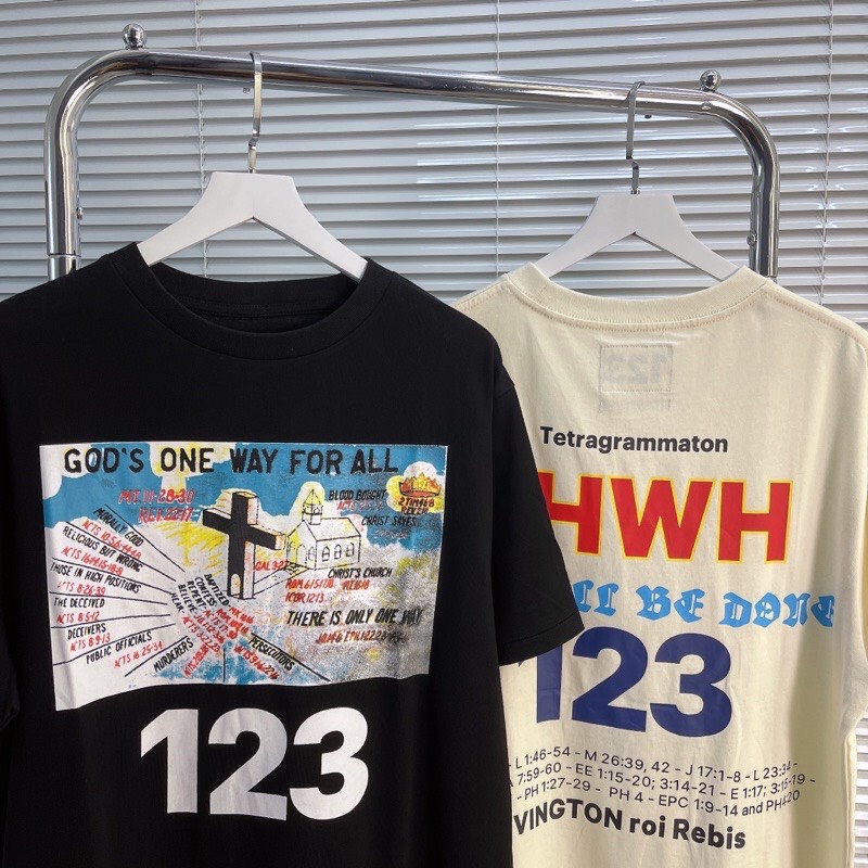 Áo Tee RIVINGTON roi Rebis 123 One Way Oversized T-Shirt, Áo thun 123 oversized