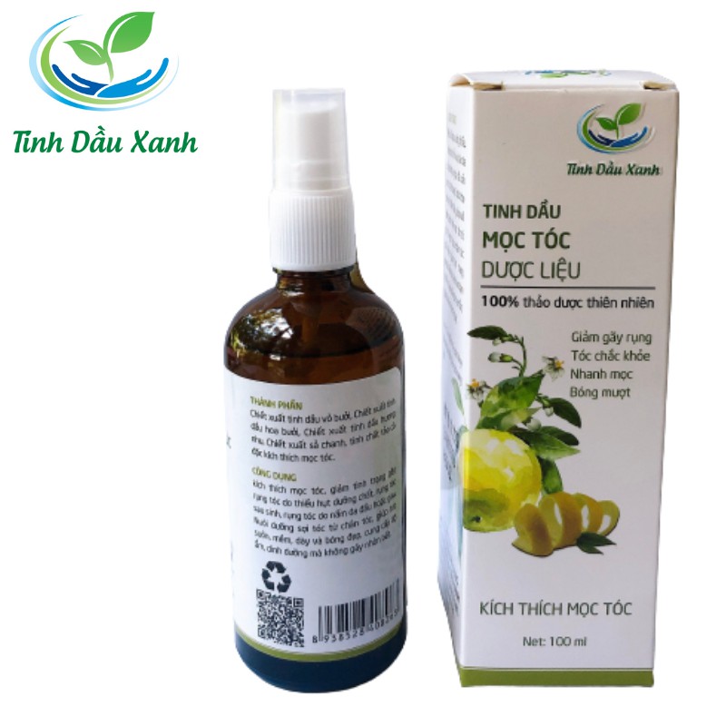 Tinh Dầu Bưởi Xịt Mọc Tóc Tinh dầu xanh Thái Nguyên loại 100ml