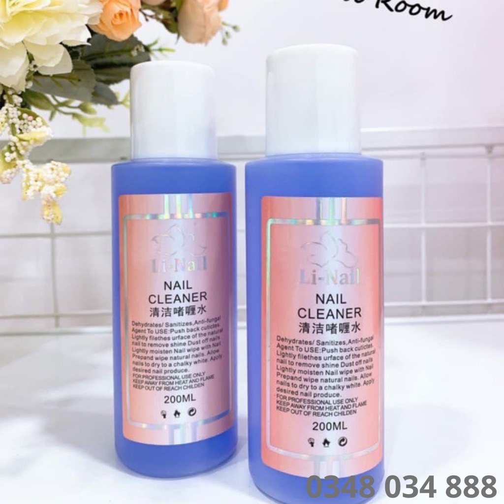 Nước lau gel Li-nail  200 ml chính hãng có mùi thơm