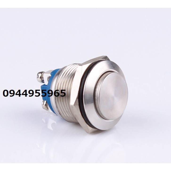 Công tắc Kim loại 19mm nhấn nhả / nhấn khóa 12V 220V chống nước ô tô