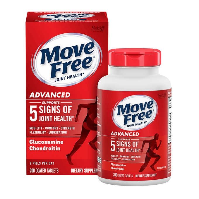 Hỗ trợ giảm đau xương khớp schif move free glucosamin và chondroitin 200 viên Healthy Care