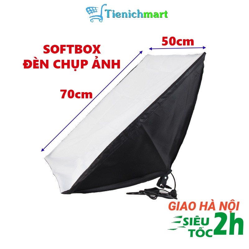 Softbox rời 50x70cm cho studio, livestream, 1 đui E27