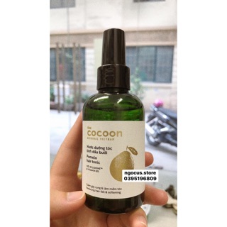 XỊT DƯỠNG TÓC TINH DẦU BƯỞI COCOON [Ảnh thật shop chụp]