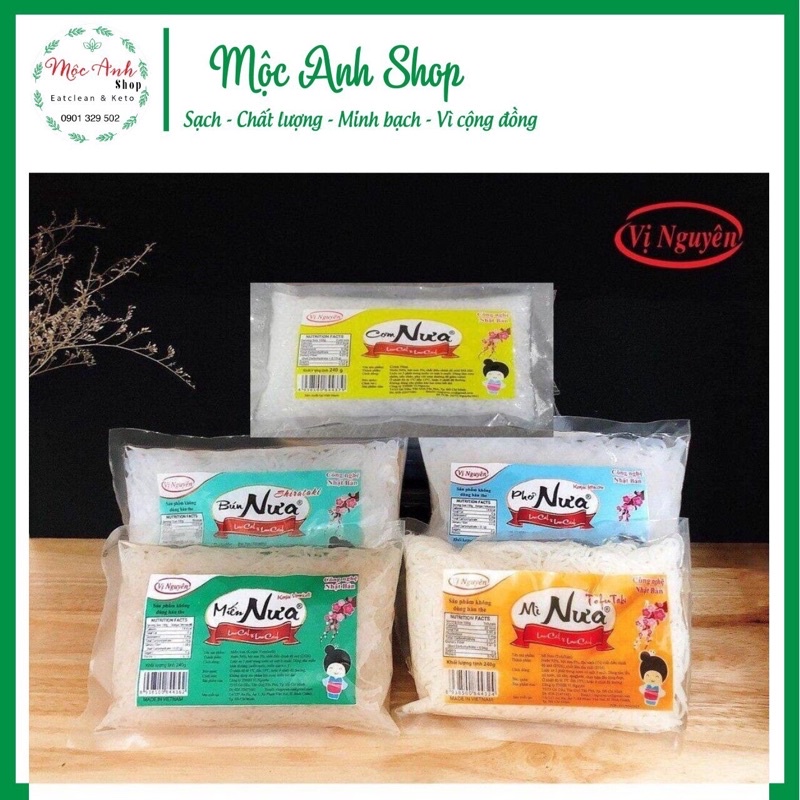Mì Nưa - Bún Nưa - Phở Nưa - Miến Nưa - Cơm Nưa Ăn Keto,das,healthy,tiểu đừong,ăn kiêng