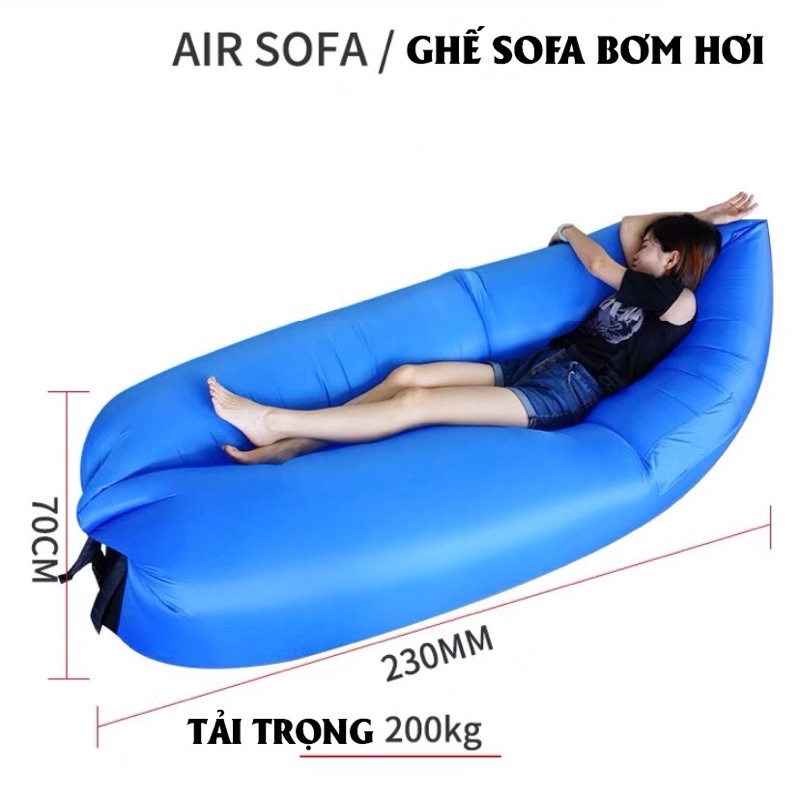 Đệm hơi, sô pha (sofa) hơi, túi ngủ văn phòng, túi hơi du lịch, nệm hơi dã ngoại (Ngẫu Nhiên)