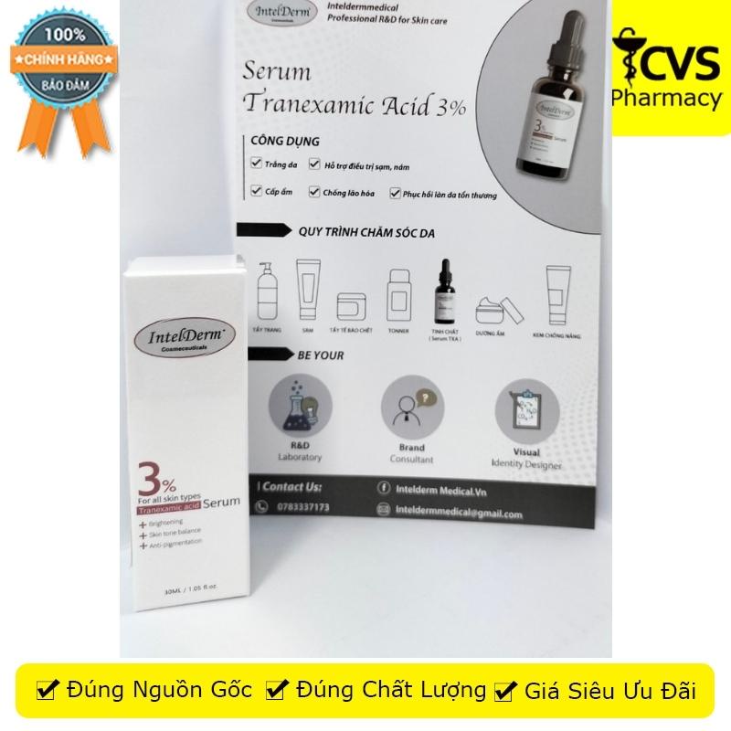 IntelDerm Cosmeceuticals Tranexamic Acid Serum - 30ML - giúp da đều màu, tươi sáng, cân bằng ẩm - CVS Pharmacy