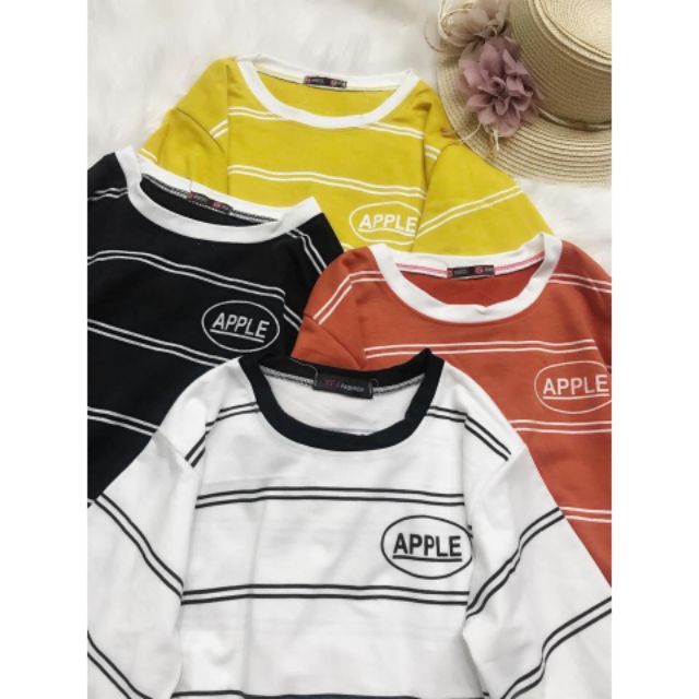 Sản phẩm gia đình làm: Áo dài tay kẻ nữ