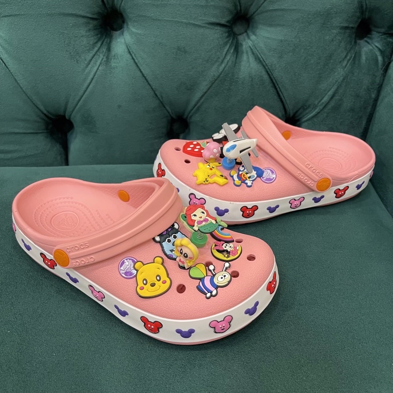 Dép sục cross viền micky tặng 12 stick + hộp