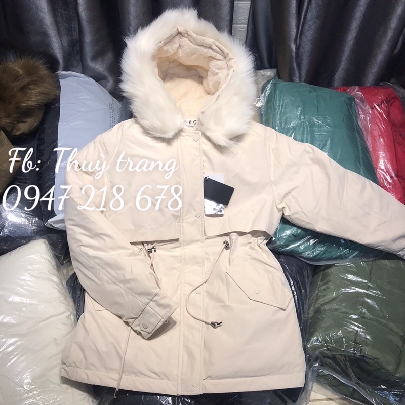(SẴN) ÁO PHAO - Parka nữ MŨ LÔNG DÁNG HÀN MẪU MỚI NHẤT 2021 ,CHUẨN HÀNG QUẢNG CHÂU.