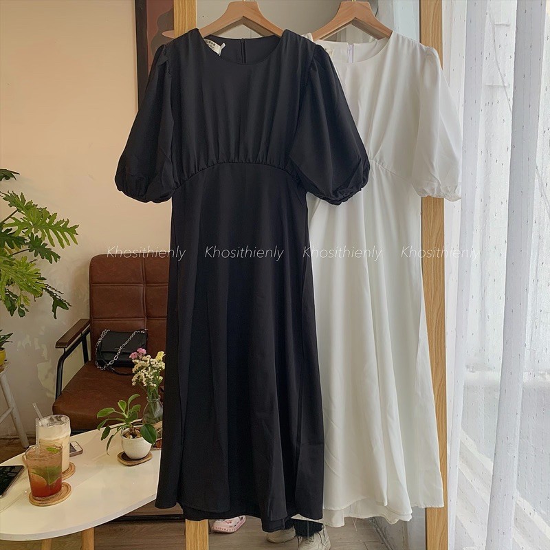 VÁY SUÔNG RÃ NGỰC TAY BỒNG BASIC