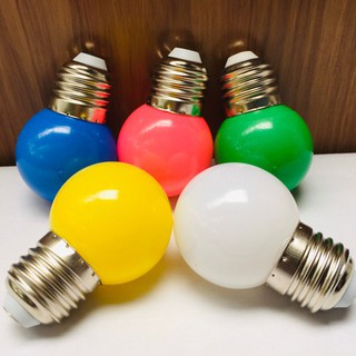 Bóng Đèn LED, Bóng Chanh Nhiều Màu 1W Đui Xoáy E27
