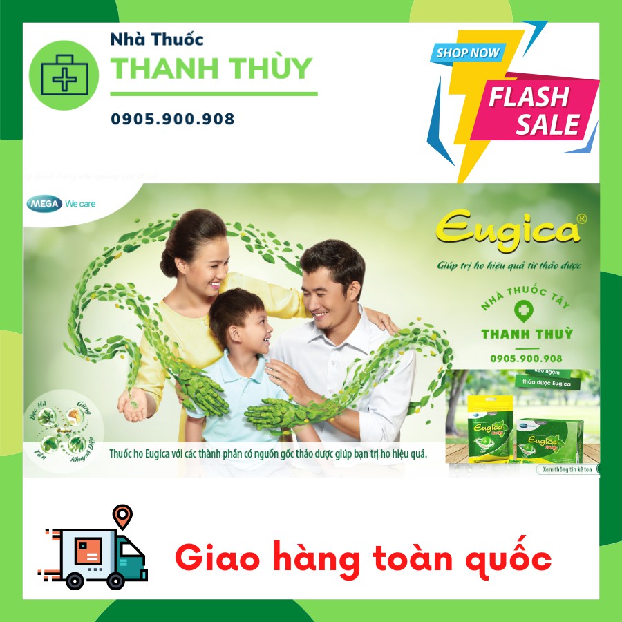 Kẹo ngậm thảo dược EUGICA Candy 100 viên