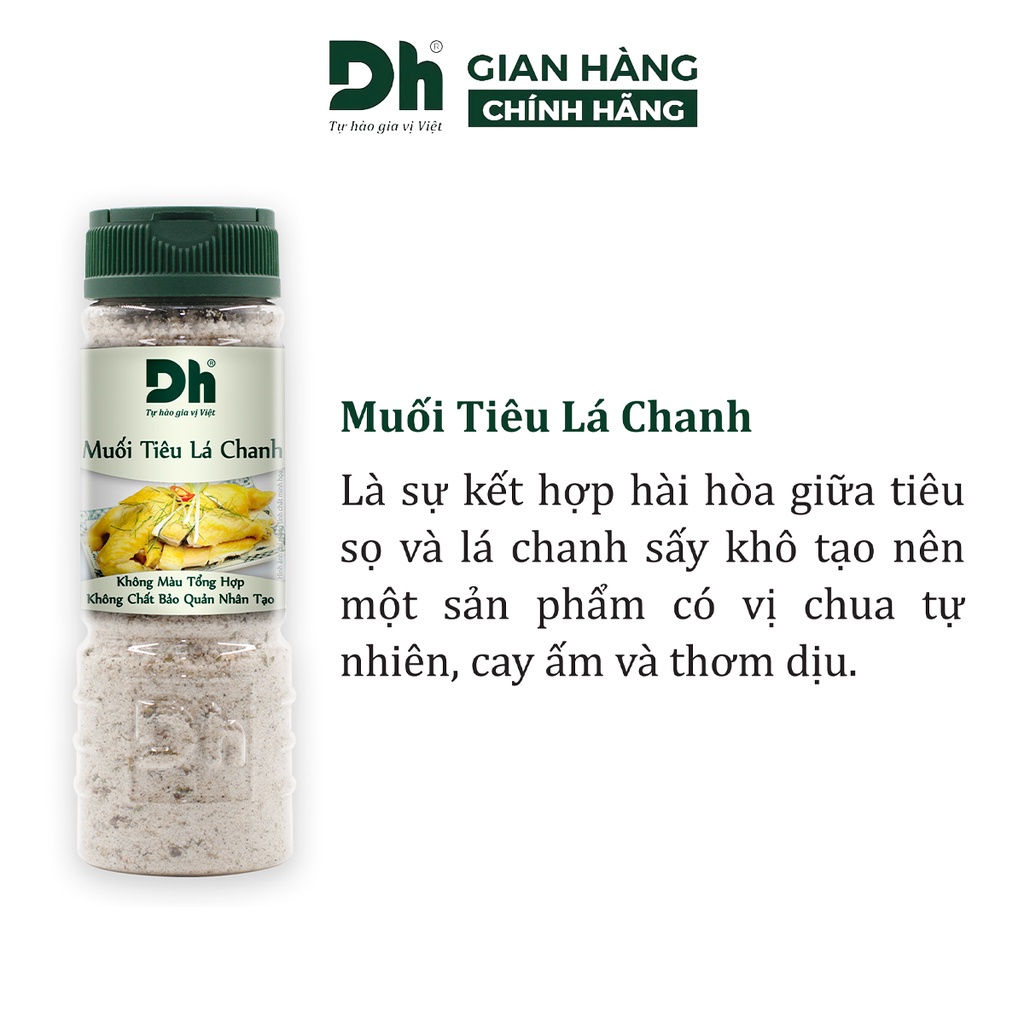 Muối tiêu lá chanh DH Foods gia vị chấm hoa quả loại 1 thơm ngon 50/120gr - DHMTN47