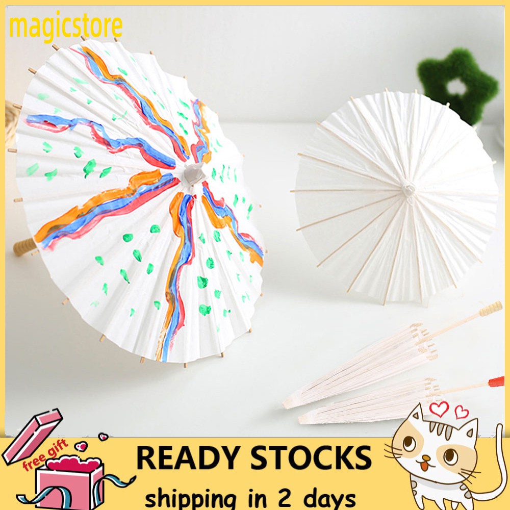 [Ready Stock] magicstore Dù giấy kiểu dáng cổ trang trung hoa độc đáo dùng tranh trí