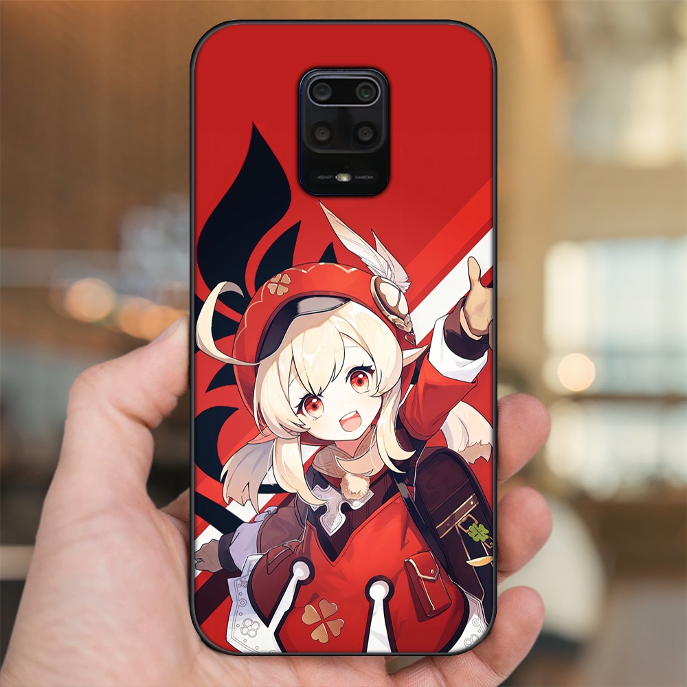 Ốp lưng Xiaomi Redmi Note 9s, Note 9 Pro viền đen in hình Klee Genshin Impact
