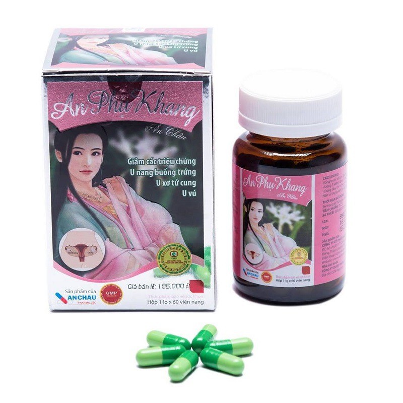 An Phụ Khang - giúp điều hòa kinh nguyệt, giảm kích thước: U nang buồng trứng, u xơ tử cung, u tuyến vú lành tính