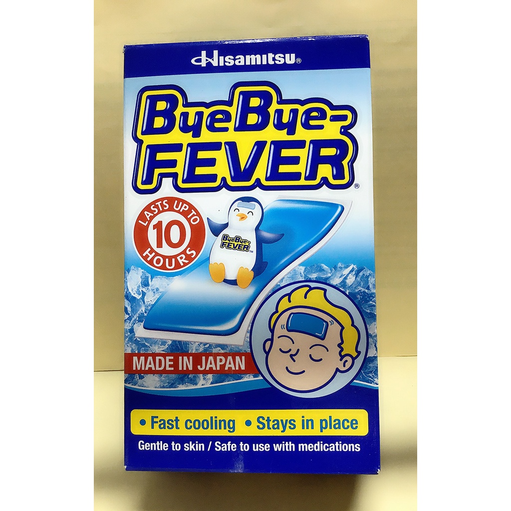 Miếng Dán Giảm Đau, Hạ Sốt, Hạ Nhiệt Nhanh Cho Trẻ Em ,Hisamitsu Bye Bye Fever