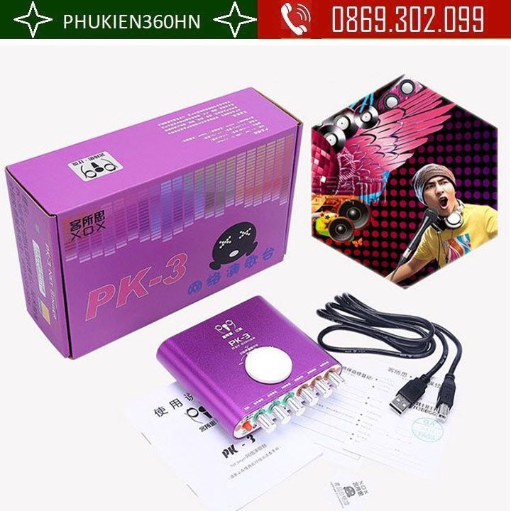 Card sound hát online XOX PK-3 - Sound card