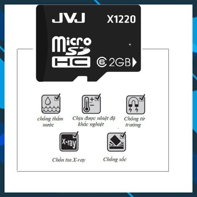 Thẻ nhớ 2G JVJ C10 microSDHC - chính hãng, BH 5 năm, 1 đổi 1, điện thoại android, camera [Giá Hủy Diệt] | BigBuy360 - bigbuy360.vn