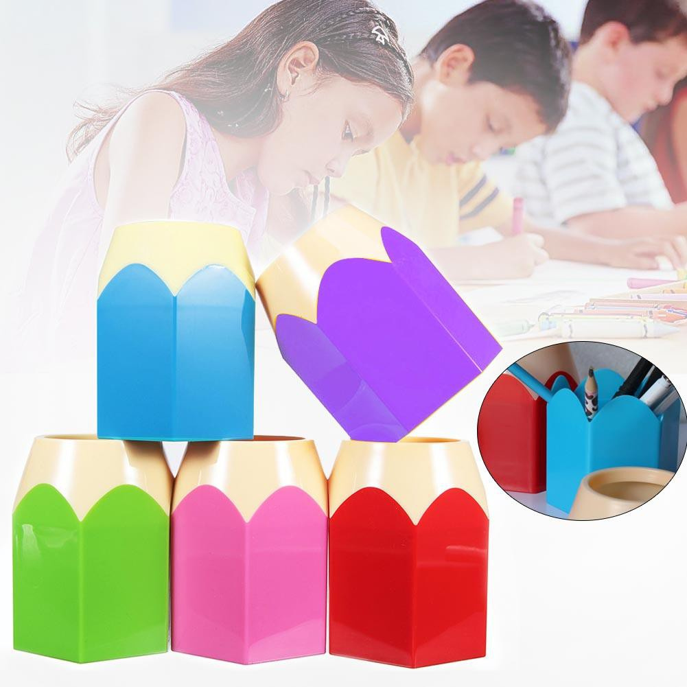 1 Hộp Đựng Bút / Cọ Trang Điểm Để Bàn Tiện Dụng