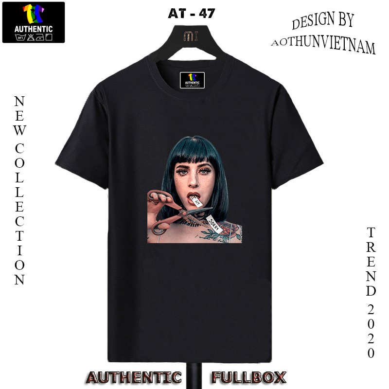 Áo thun nam nữ cotton 100% co dãn 4 chiều Mẫu AT - 47