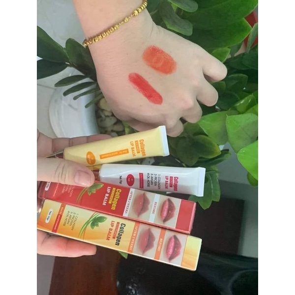 Dưỡng kích màu môi colagen