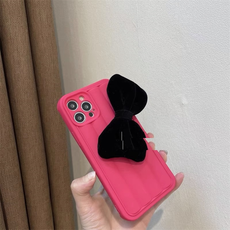 Ốp Điện Thoại Mềm Hình Cột Hoa Hồng Và Nơ Đen Cho Iphone 12 pro max 11 pro max xs max xr x