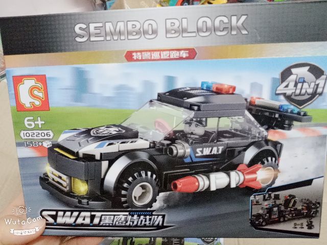 Lego xếp hình thông minh swat sembo block