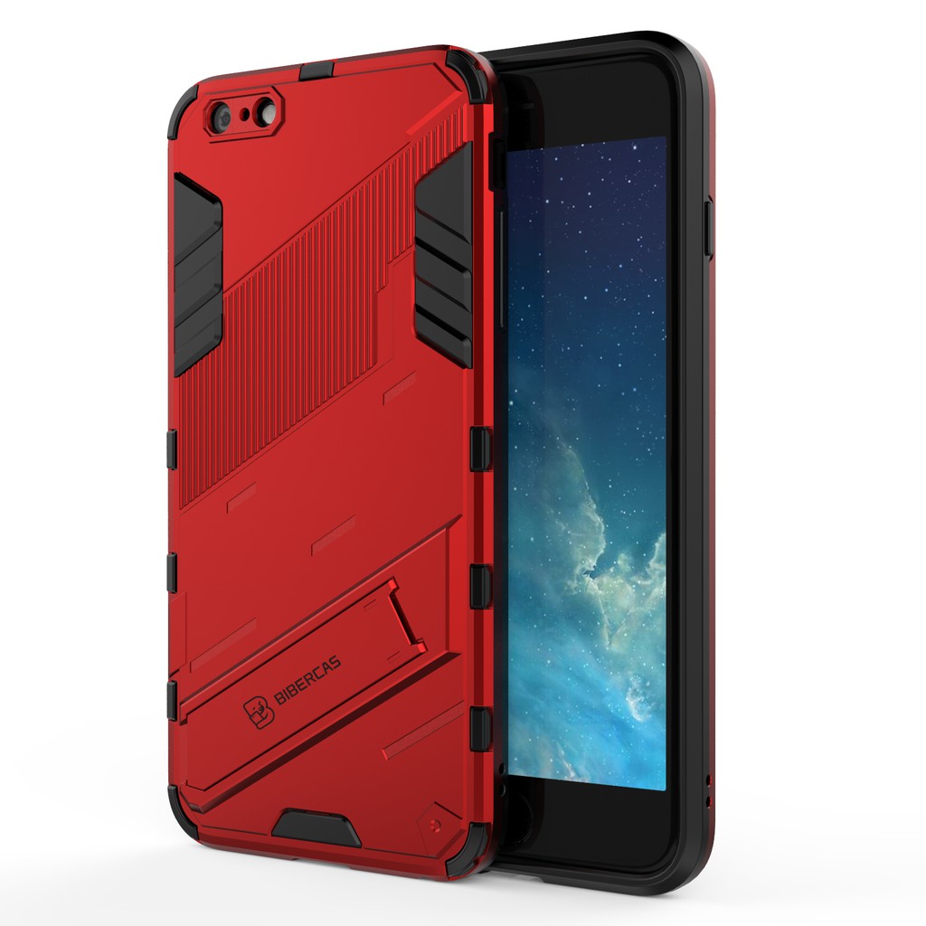 Ốp lưng Iphone 6 Plus / 6s Plus / 7 Plus / 8 Plus / 14 Pro Max / 15 Pro Max  Iron Man Ver 2 chống sốc giá đỡ xem phim