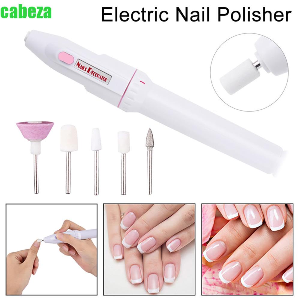 Máy mài móng dùng pin cầm tay mini tặng kèm 5 đầu mài chuyên dụng